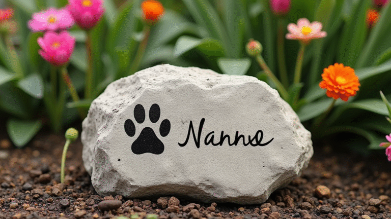 Personalized Pet Memorial Stones