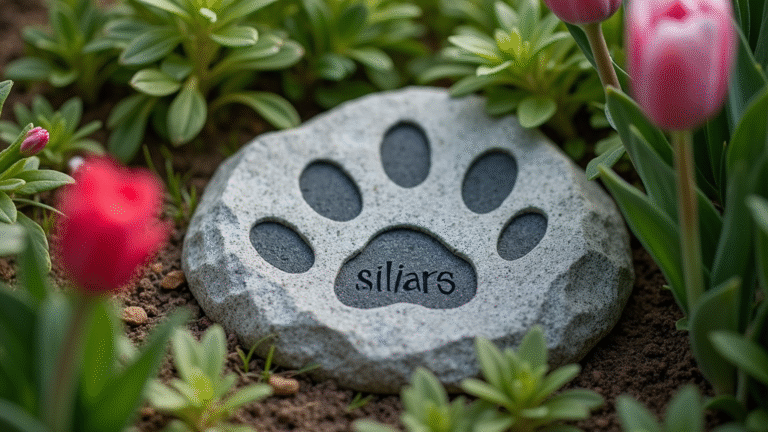 Personalized-Paw-Print-Memorial-Stones-For-Gardens