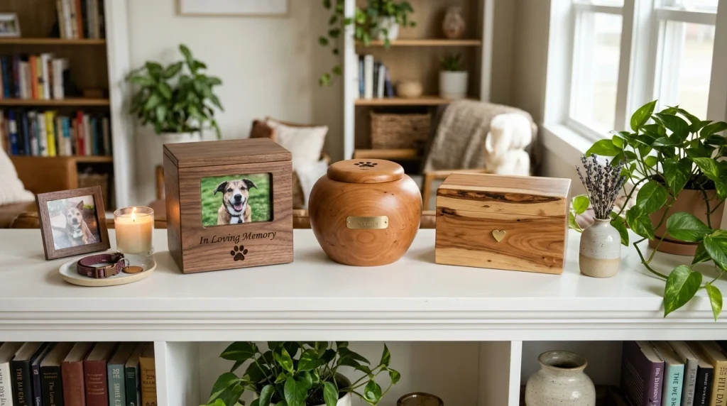 Unique Wooden Pet Cremation Urns. Losing a beloved pet leaves an emptiness that can be difficult to put into words. The little routines, familiar sounds, and quiet moments you shar